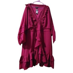 City Chic Fuchsia Sweetheart Dress